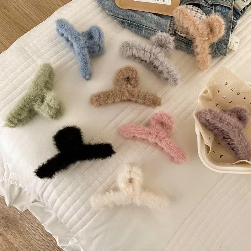 Women's Winter Fur Hair Clip Hair Accessories 1pc