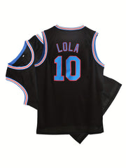 Youth Basketball Sleeveless Shirt Embroidered 10 Jersey