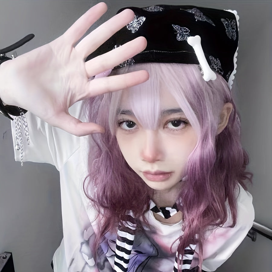 Y2K Butterfly Hot Stamping Triangle Scarf Headband