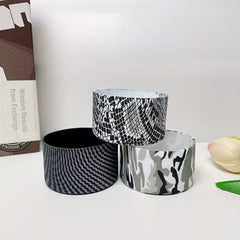 Colorful Pattern Print Cup Boot Cover 7.2 inch Silicone Non-slip Sleeve