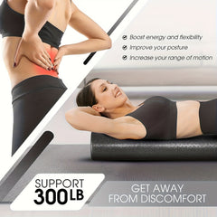 Solid Foam Yoga Roller for Back Leg Muscle Relaxation