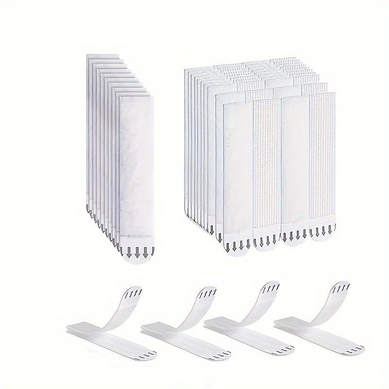 12pcs Double Sided Adhesive Strips for Wall Hooks - Removable Adhesive