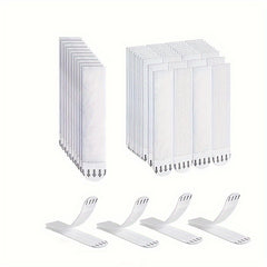 12pcs Double Sided Adhesive Strips for Wall Hooks - Removable Adhesive