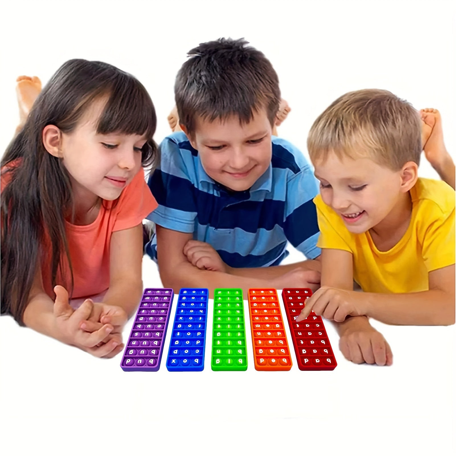 Set of 5 Word Popper Toys for CVC Word Games - Ideal Educational Resources
