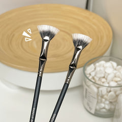 Eyelash Brush Fan Bent Lash Brush Professional Mini Fan Eyelash