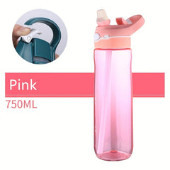 Portable Sports Water Cup With Straw Leakproof