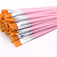 30pcs Detail Flat Paint Brush for Drawing Watercolor Brushes