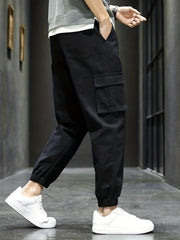 Classic Cargo Pants Men Casual Techwear Joggers Hip Hop Drawstring