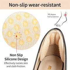 Women's Heel Pads Inserts Anti Slip Heel Grips 4Pairs