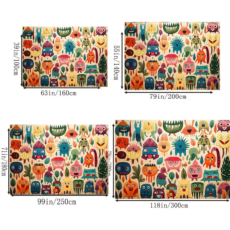 Cartoon Kids Carpet Playset Rug Early Educational Kids Crawling Mat