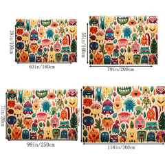 Cartoon Kids Carpet Playset Rug Early Educational Kids Crawling Mat
