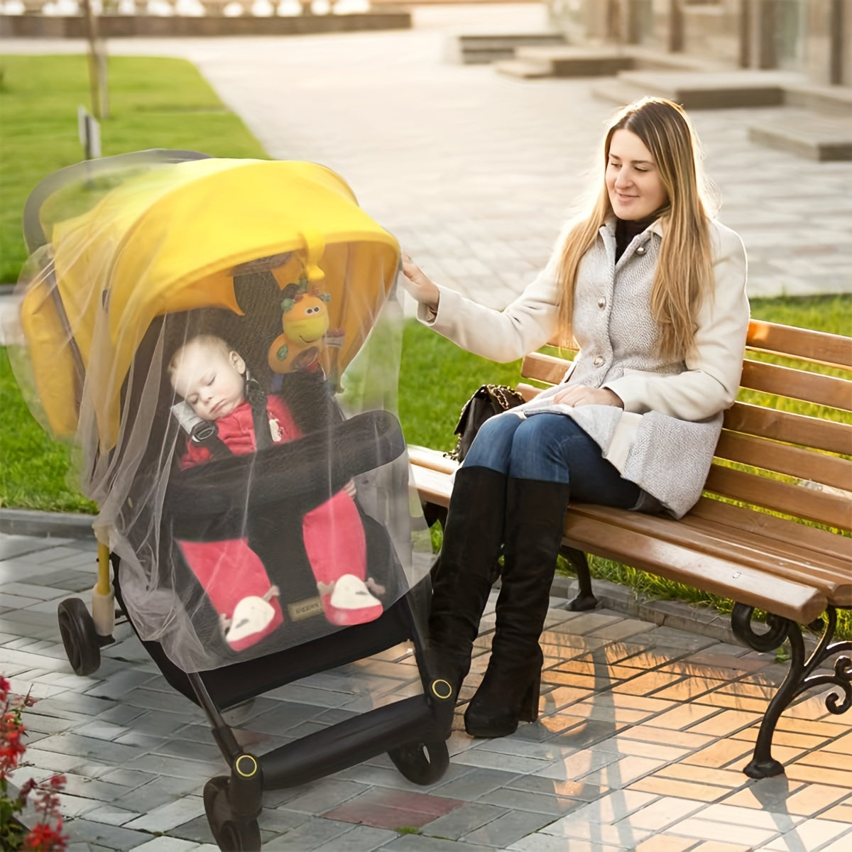 Mosquito Net For Stroller Crib Cradle Playpen Durable Machine Washable