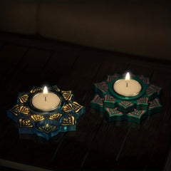 Resin Candle Holder Silicone Mould Lotus Epoxy Mold DIY Trinket Container