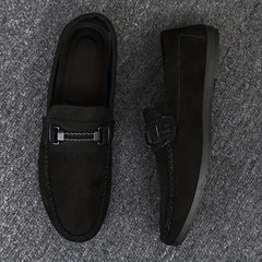 Men's Comfy Slip On Loafer Shoes Casual Anti skid Flat Shoes For Office