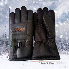 Winter Windproof Waterproof Gloves Fleece Warm Men Women Outdoor Motorcycle