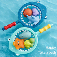 Bath Toy Lion Spray Net Fishing Shark Children's Animal Pinch Fun