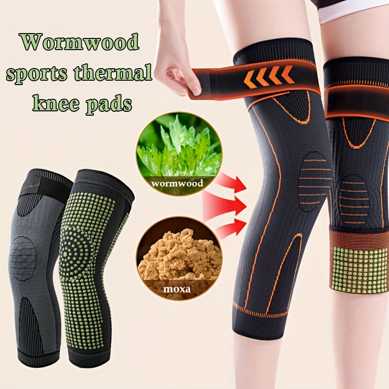 Extended Hook and Loop Fastener Wormwood Knee Pads Anti-collision Winter Sports