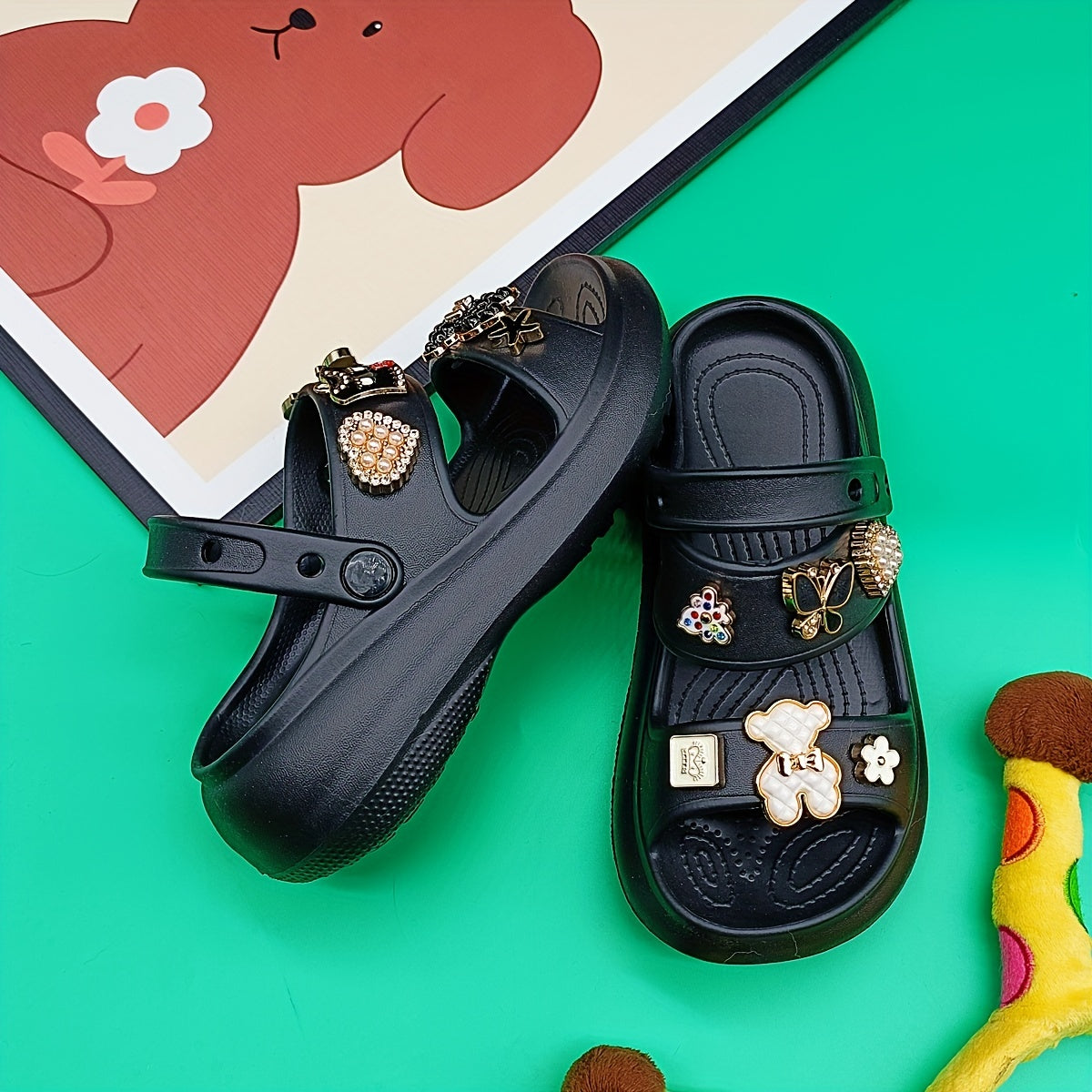 Girls' Breathable Open Toe Sandals Lightweight Comfort Anti-Slip Beach Summer