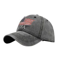 Vintage Baseball Hat American Flag Patch Breathable Mesh Classic