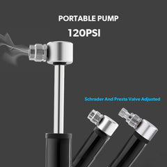 Aluminum Alloy Portable Bicycle Mini Inflator