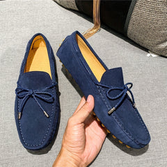 Men's Cowhide Leather Loafer Shoes Casual Driving Comfortable