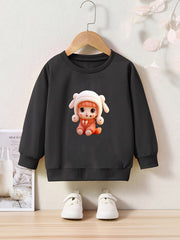 OERYUI Cartoon Girl Graphic Sweatshirt Kids Pullover Christmas Gift