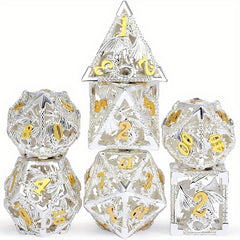 7pcs Dragon Metal Dices Set RPG Board Games