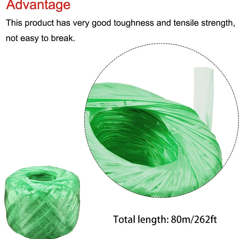 80m Polyester Nylon Plastic Rope Twine for Packing Gardening