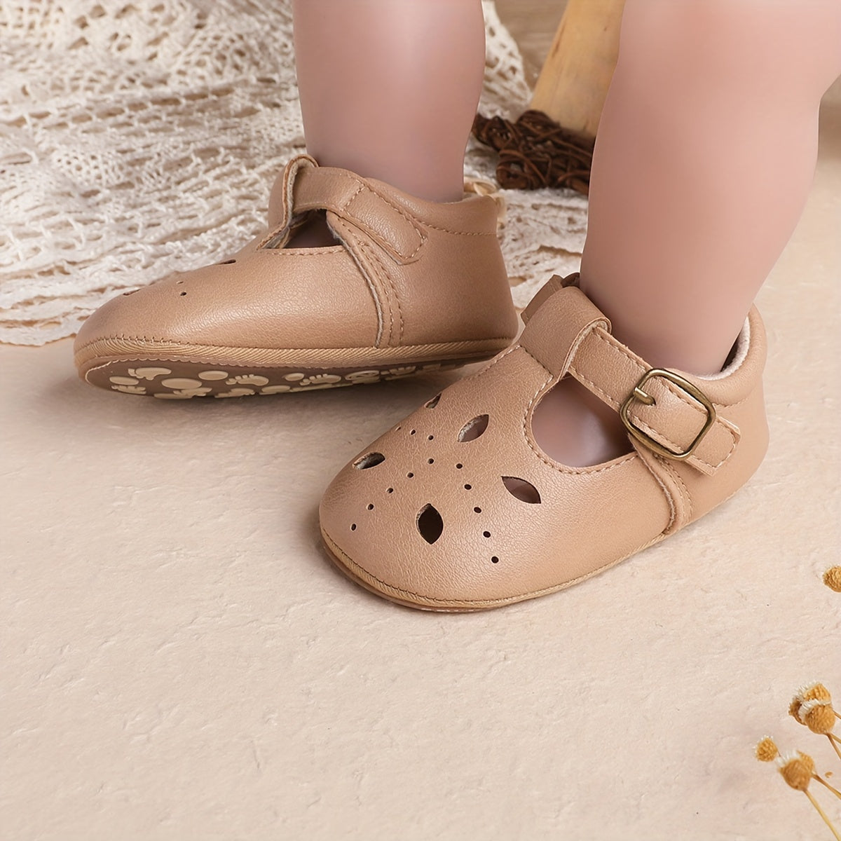 Solid Sandals For Baby Girls Non-slip Walking Shoes