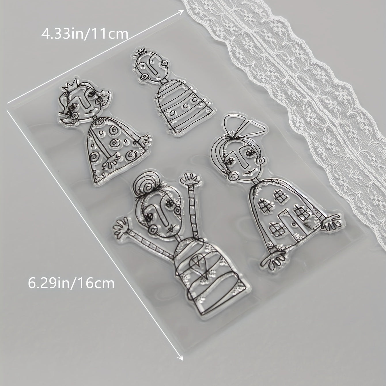 DIY Silicone Stamp Set for Girls, Holiday Card Making