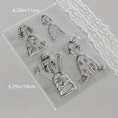 DIY Silicone Stamp Set for Girls, Holiday Card Making