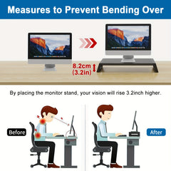 Metal Monitor Stand Riser for Desktop Laptop Computer Printer