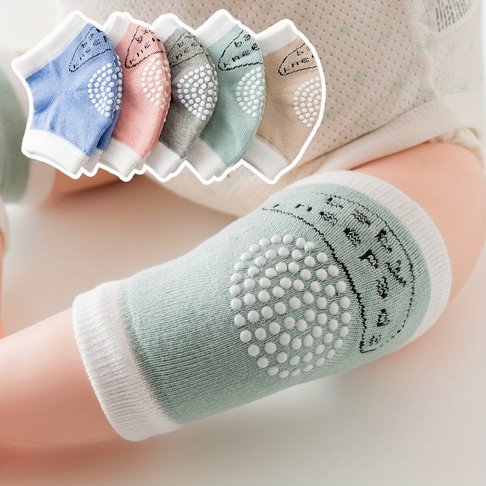 2 Pairs Non-slip Baby Knee Protection Pads Wear-resistant Socks