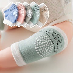 2 Pairs Non-slip Baby Knee Protection Pads Wear-resistant Socks