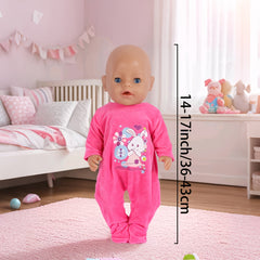 Handmade Doll Clothing for 16-17 Inch Baby Dolls - 1pc