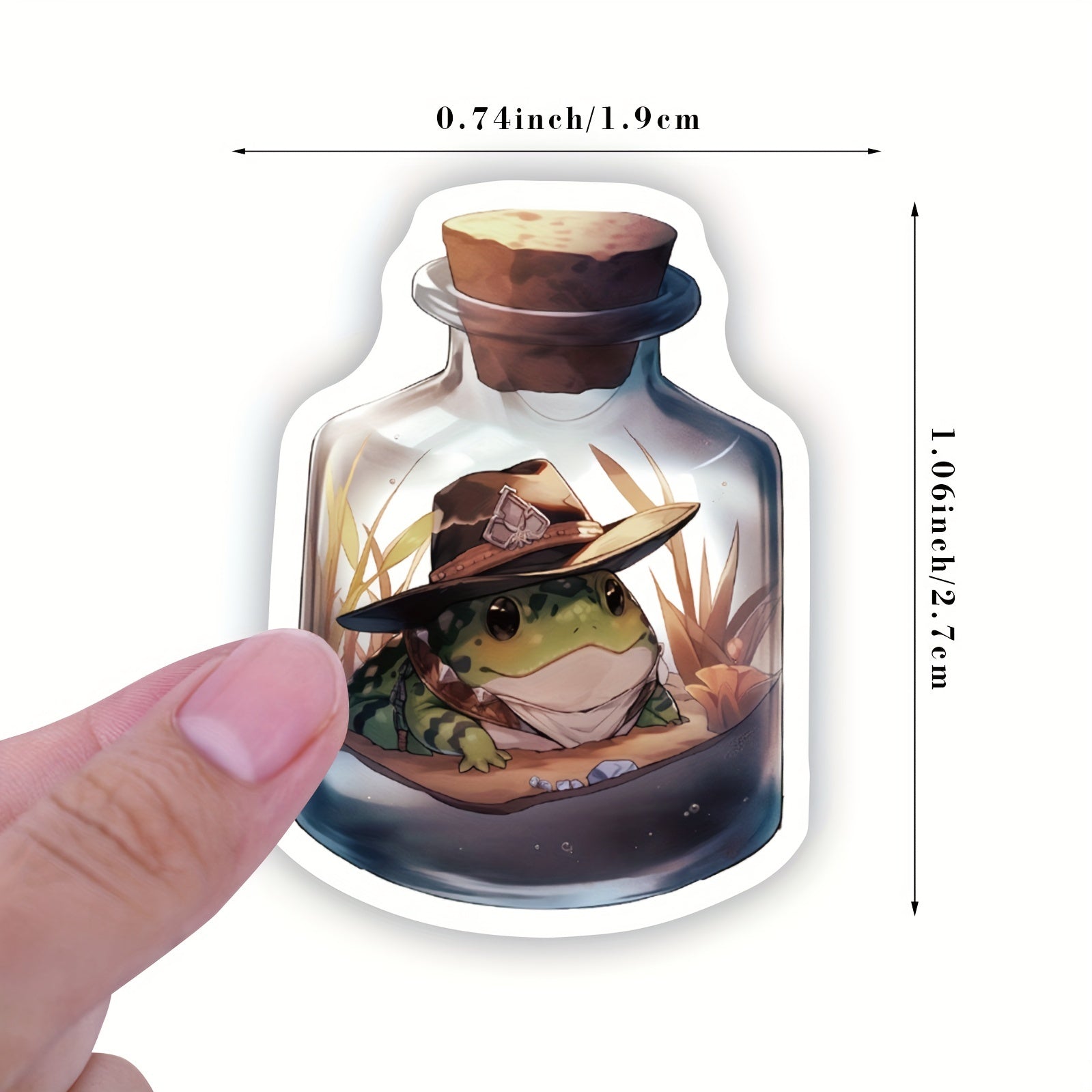 500pcs World In Bottle Stickers Roll Waterproof Vinyl Stickers