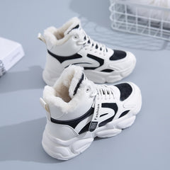 Women's Fleece Lined High Top Sneakers