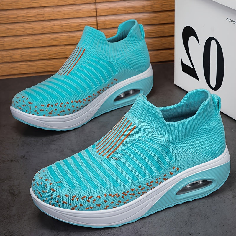 Women's Air Cushion Slip On Walking Shoes Breathable Sneakers