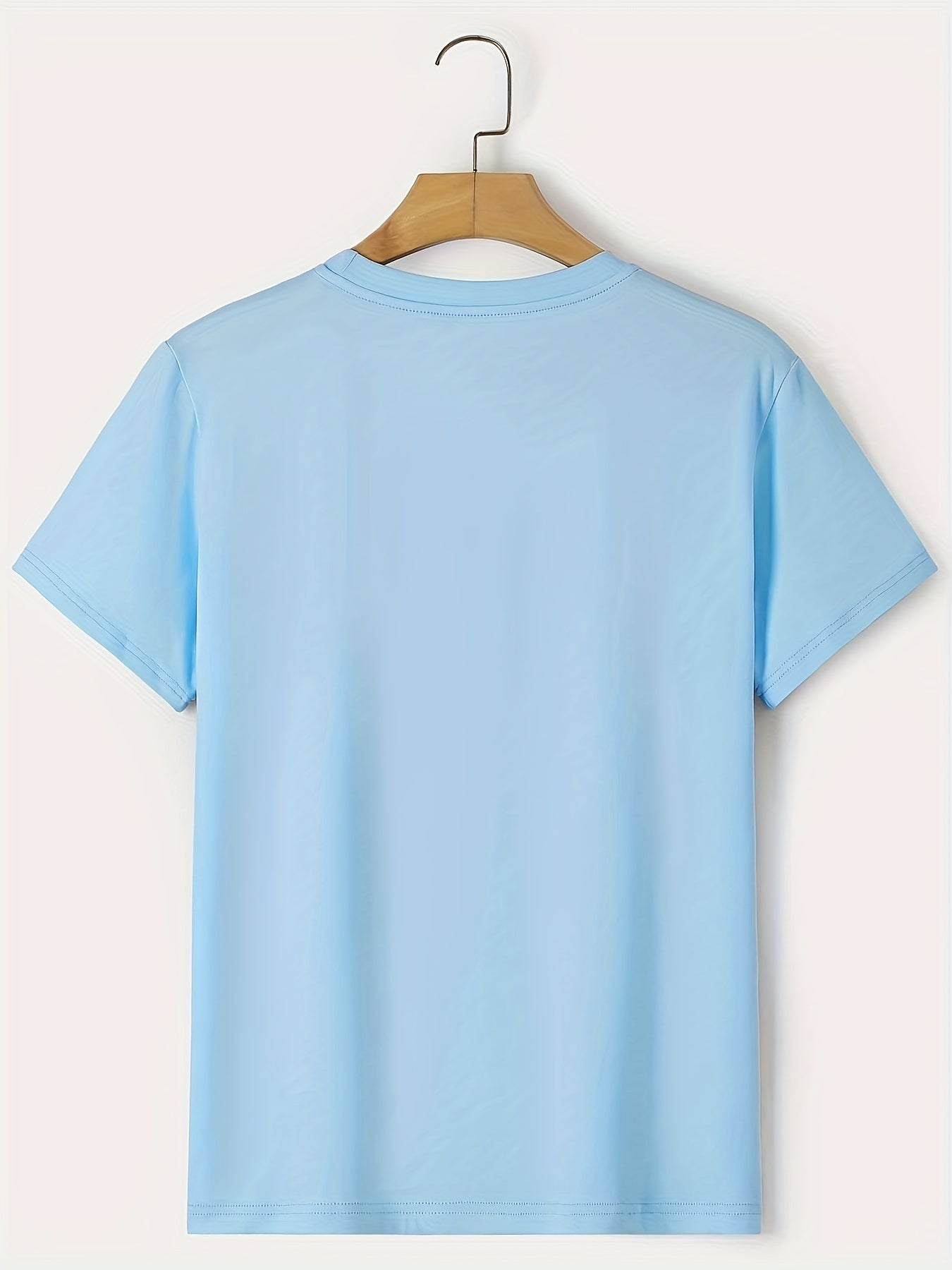 Men's V Print Graphic Tee for Summer