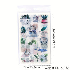 6pcs Creative Washi Paper Stickers Set for Artistic Creations