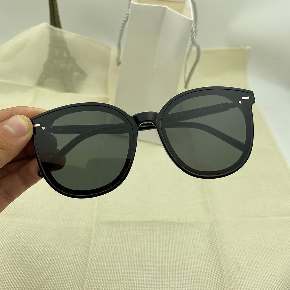 LJGOOD Round Frame Sunglasses Sun Protection Leisure Glasses
