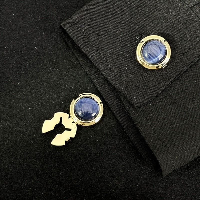 2pcs Button Decorative Box Shirt Cufflinks Accessories