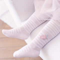 Girls Carrot Anti Mosquito Mesh Leggings Breathable Comfortable Socks For Kids