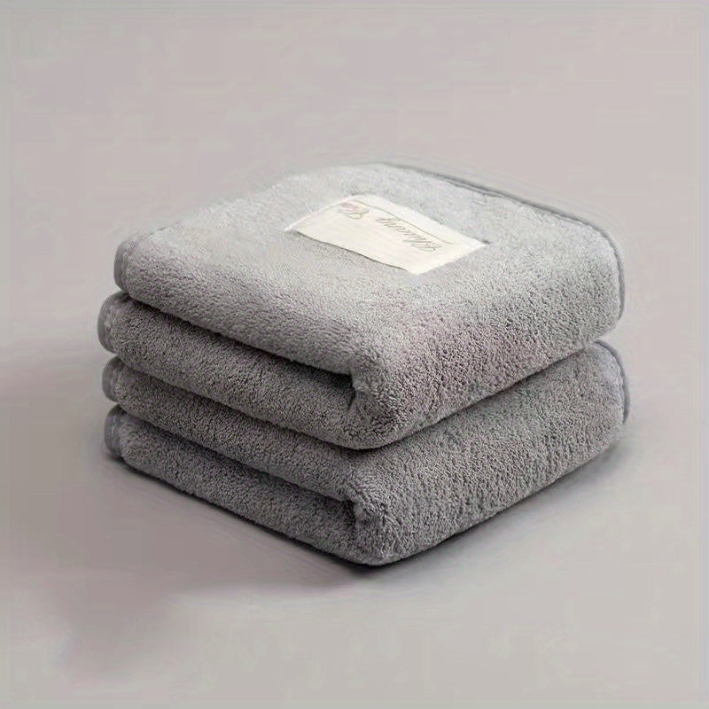 2pcs Soft Cotton Towels Highly Absorbent Wash Cloths for Kids & Baby