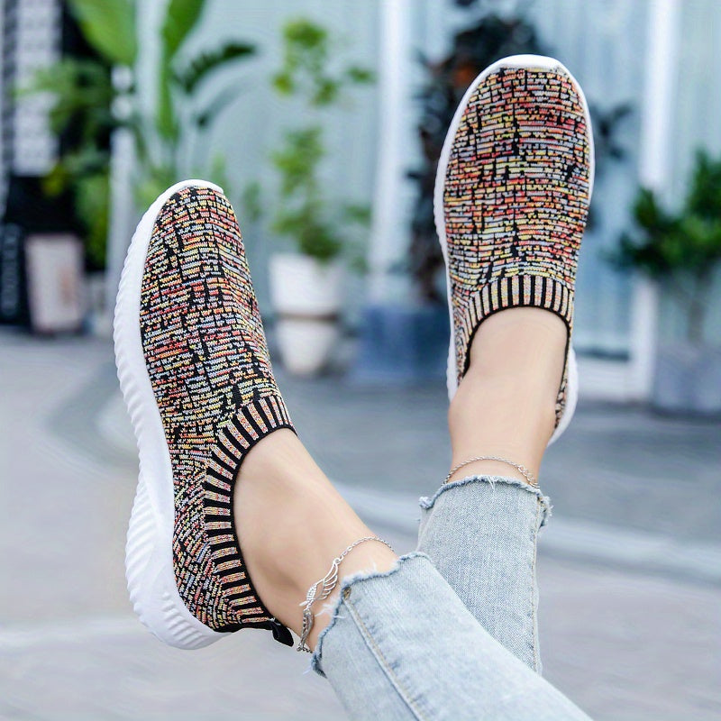 Women's Knit Sock Shoes Slip On Low Top Sports Shoes