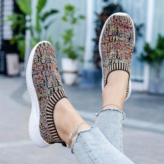 Women's Knit Sock Shoes Slip On Low Top Sports Shoes