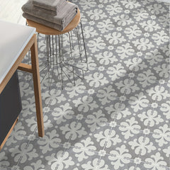 12pcs Moroccan Ethnic Pattern Floor Stickers Waterproof Tile Kitchen Toilet Home