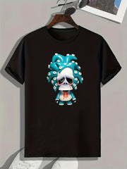 Funny Cartoon Print Men's Graphic T shirt Casual Comfy Tees For Summer