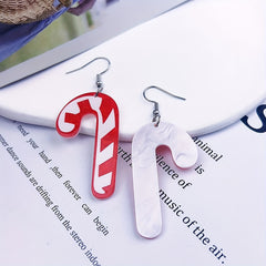 Christmas Dangle Earrings Acrylic Festive Party Jewelry Decor