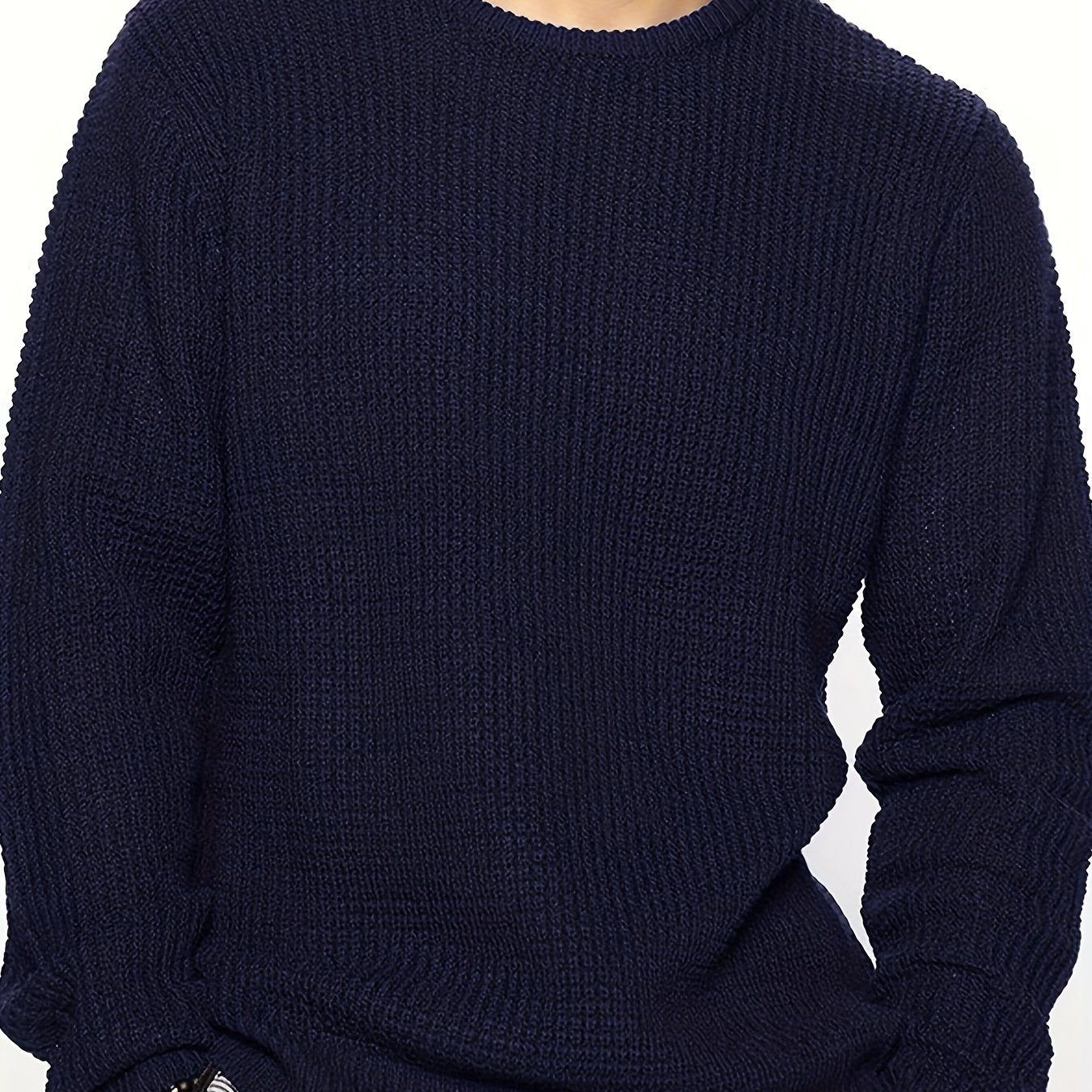 Men's Crew Neck Knitted Sweater